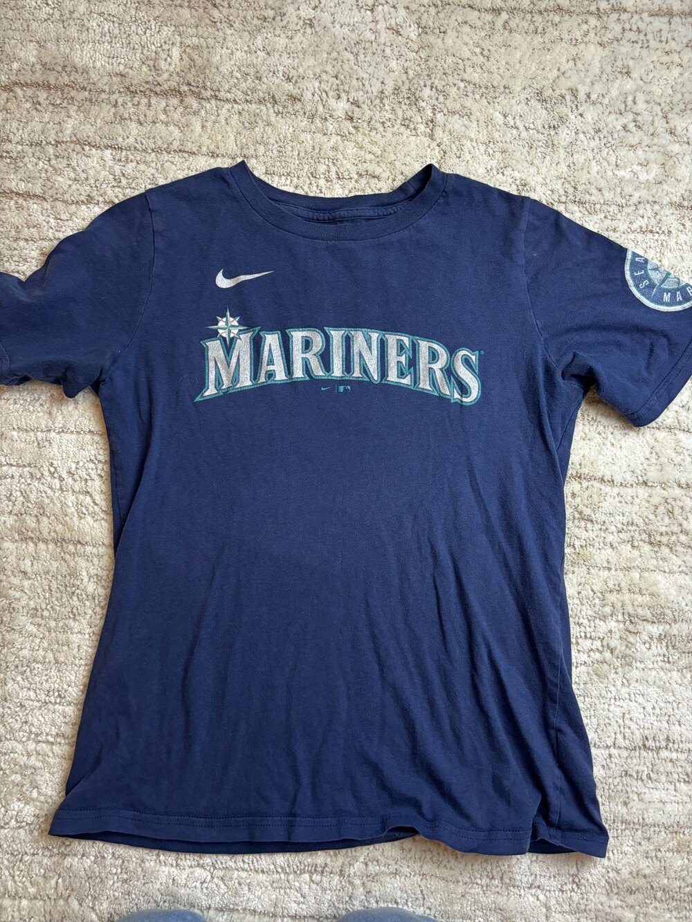 Nike Seattle Mariners Crawford 3 Navy T Shirt M